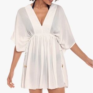 Lauren Ralph Lauren Crinkle Rayon Cover Up Tunic